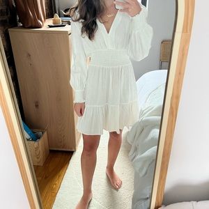 Zara long sleeve cinched waist dress